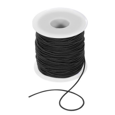 1mm 54 Yards Elastic String Cord Elastic Thread Beading String Cord, Black