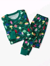 Hanna Andersson Organic Cotton Long John Delightful Decorations Ornaments PJ Set