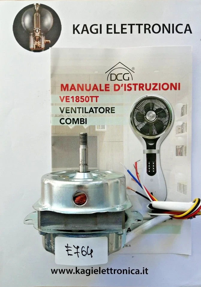 DCG VE1850TT MOTORE YSY12T1 VENTOLA A PASSO CORTO NUOVO ORIGINALE - Bild 1 von 1