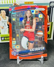 2025 Prizm WNBA Kiki Iriafen Rookie Variation RED PANDORA  /199 Exclusive • SSP