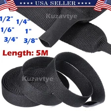 5M Expandable Braided Cable Sleeve Multi Size Braided Wire Sleeve Computer Cable