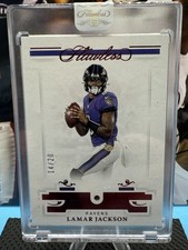 2021 Panini Flawless Lamar Jackson Ruby Gem Encased 2019  14/20 Panini SEALED