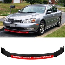 For Infiniti I30 1996-01 Glossy Black Front Bumper Lip Spoiler Splitter Body Kit
