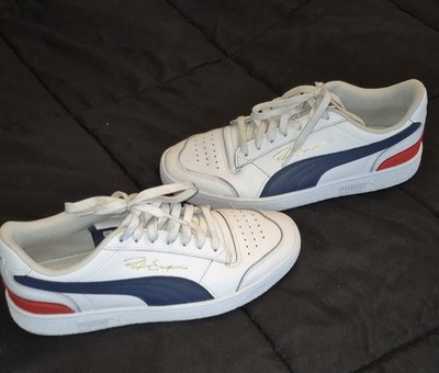 PUMA Ralph Sampson White Navy Red Leather Lace Up Men's Sneakers Size 9.5 Men