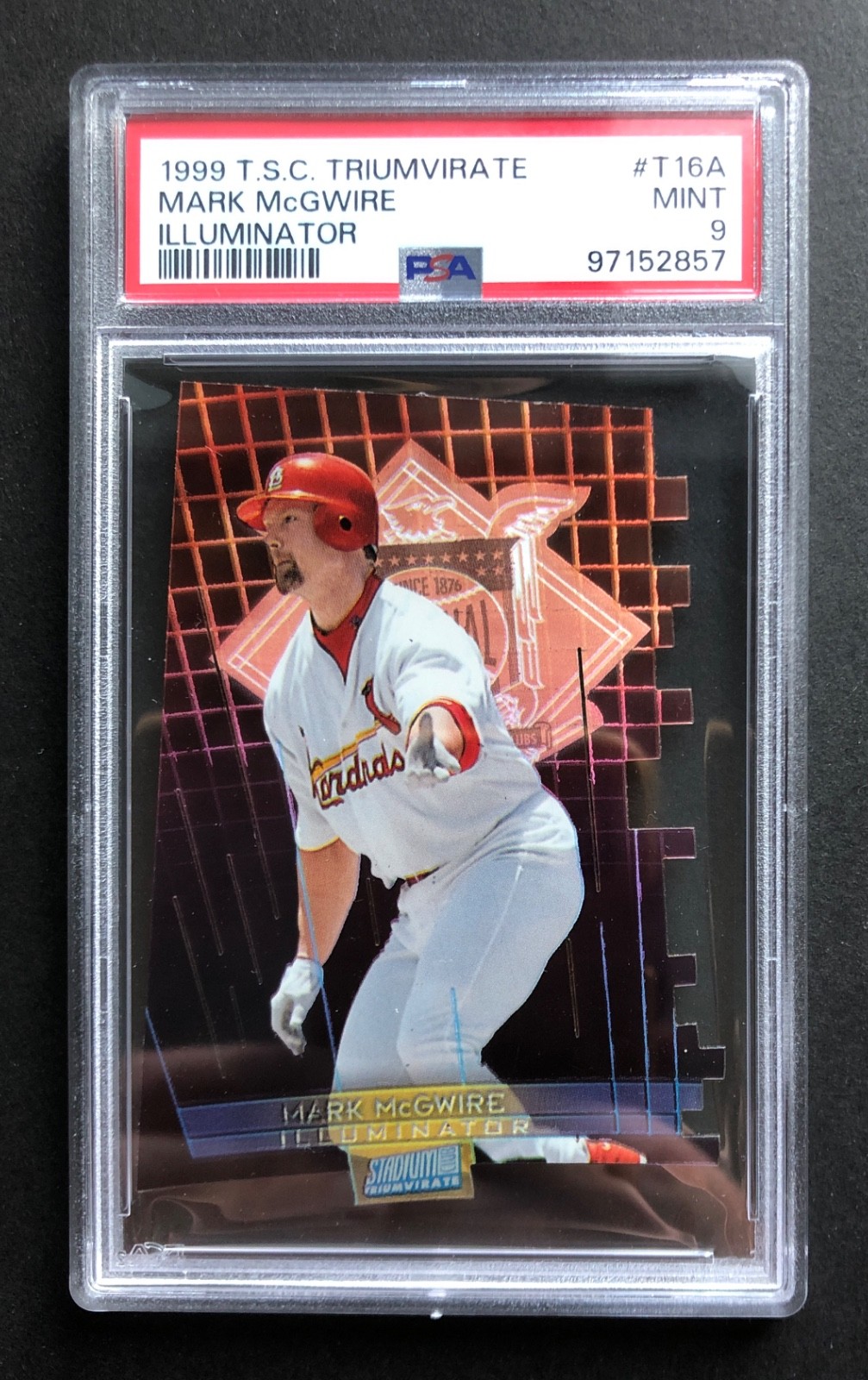 1999 TSC Triumvirate MARK MCGWIRE Illuminator PSA 9