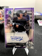 2017 Bowman Chrome - Prospect Autographs Braden Bishop #CPA-BBI Purple Refractor