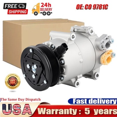 AC A/C Compressor CO 9781C For Ford Fiesta S SE ST 1.6L 2014-2019 AP3119D629BA..