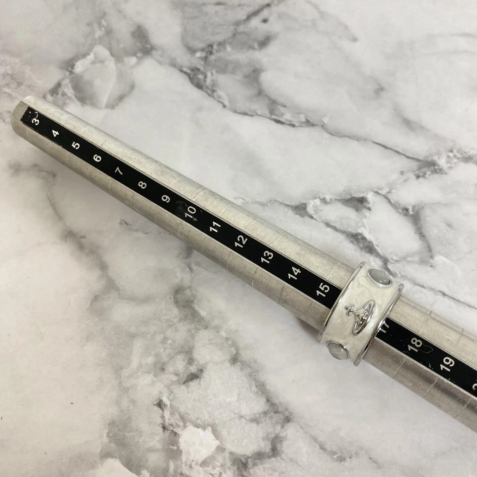 Anillo Vivienne Westwood Talla 6.5-7 King Plata y Marfil Talla L De Japón Nuevo Foto 4 de 4