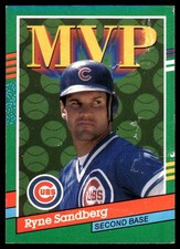 Ryne Sandberg 1991 Donruss #404 Chicago Cubs FREE SHIPPING AutographDen