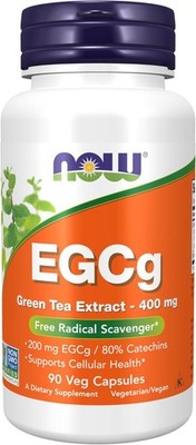 NOW, EGCg Green Tea Extract 400 mg, Free Radical Scavenger*, 90 Veg Caps