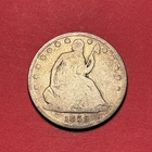 (1) Beautiful Antique 1859-O Seated Liberty Half Dollar G-GOOD