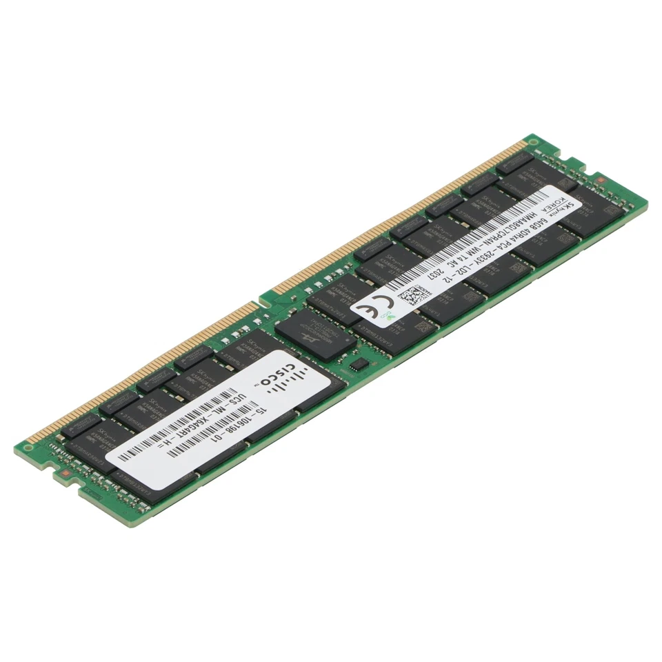 Cisco 64GB PC4-2933Y DDR4-RAM ECC LRDIMM 4R - UCS-ML-X64G4RT-H HMAA8GL7CPR4N-WM - Bild 4 von 4