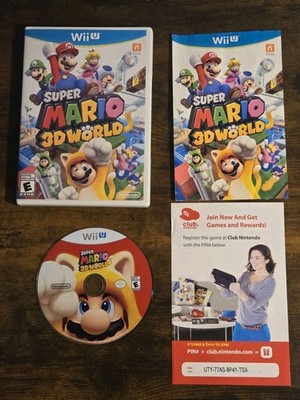 Super Mario 3d World (Nintendo, Wii U) CIB Complete In Box - Tested!
