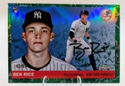 2025 Topps Chrome Platinum Green Toile #311 Ben Rice /99 RC
