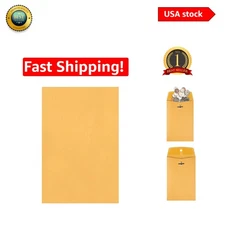 Versatile 5 x 7-1/2 Clasp Envelopes - Durable Kraft Paper, 100 Count for Mailing
