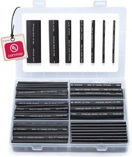 Wirefy Heat Shrink Tubing Kit 180 PCS - 3:1 Ratio Adhesive Lined, Wire Shrink Wr