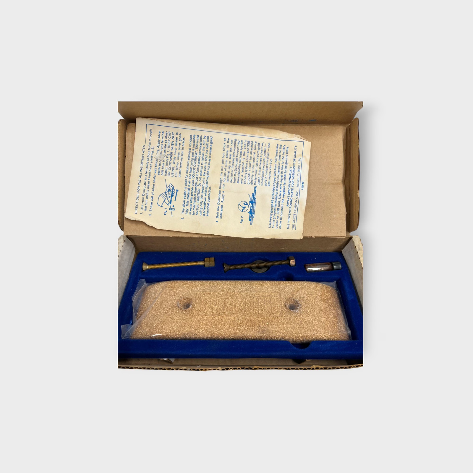 Guest 4008 Porous Sintered Bronze Ground Bonding Pad Dyna Plate *NEW OLD STOCK*