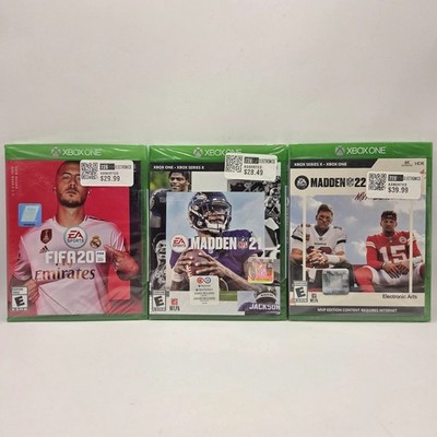 NEW SEALED * Xbox One/Series X Lot of 3 Sports Games - Fifa 20 & Madden 21 & 22