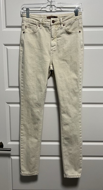 Judy Blue High Waist Garment Dyed Bone Tummy Control Skinny Jeans 5/27 Beige