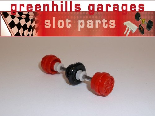 Greenhills Scalextric Ford Escort XR3i rot Hinterachse & Räder - gebraucht - P575