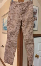USMC FROG Gear Pants Desert MARPAT M-R/Medium Regular FR Camo No Holes Trousers