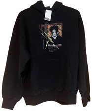 THE Cure Kiss me Kiss me Black Hoodie Double-layered Wrapover Hoodie!