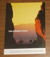 Seltene Werbung MARLBORO - Come to Marlboro Country #2 1994