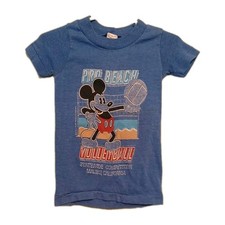Vintage Baby/Toddler Walt Disney Mickey Mouse T-Shirt Made in U.S.A Used As-Is