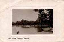 LONG POND, CLAPHAM COMMON, Sidney SM, Lavender Hill, London, S.W Postcard