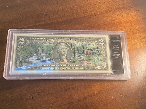 Bradford Exchange 2 Dollar Schein - Stempelglanz Smokey Mountains National Park
