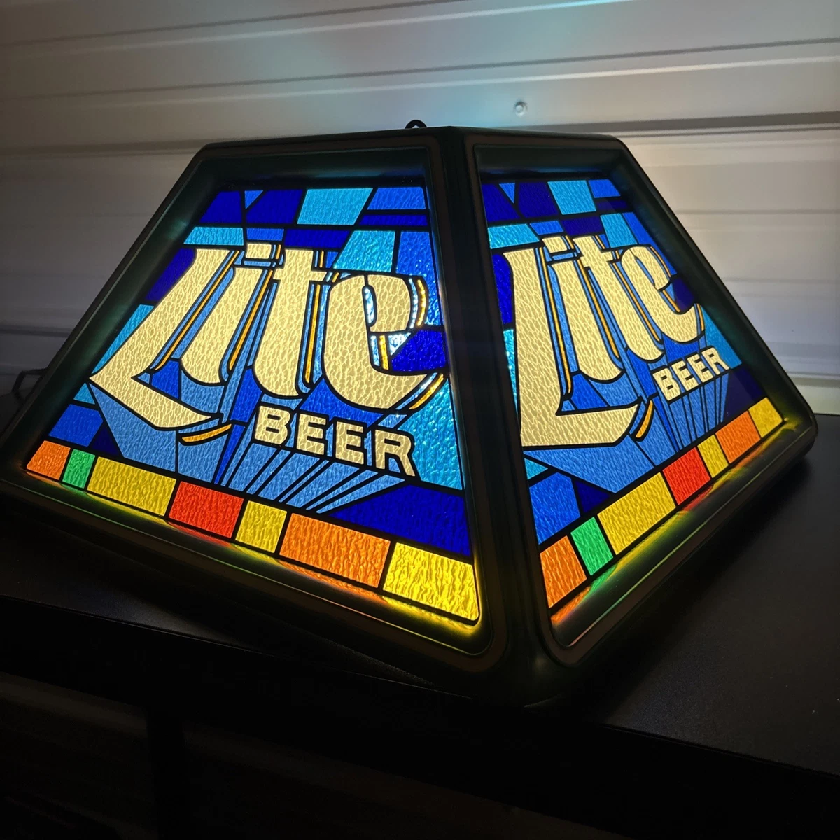 Pool Table Bar Light In Collectible Miller Signs & Tins for sale