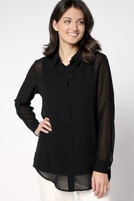 Brandis Dress Out Loud Serving the Curvy Bestie Sheer Big Shirt Size 4X Black