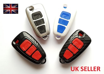 FERNBEDIENUNG FÜR FORD FIESTA FOCUS TITANIUM TRANSIT KLAPPSCHLÜSSELANHÄNGER SOLIDE HÜLLE CASE 4