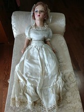1920's Composition Boudoir Doll 24.5 Inches Vintage Condition