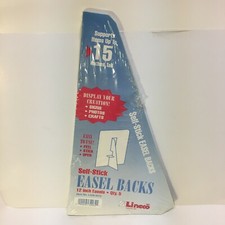 Lineco Self-Stick Easel Backs 12" 5-Count Supports Items Up To 15" Tall NEW Seal