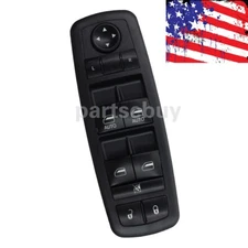Black New Auto Master Power Window Switch 68110866AA Front Driver Left Side Door