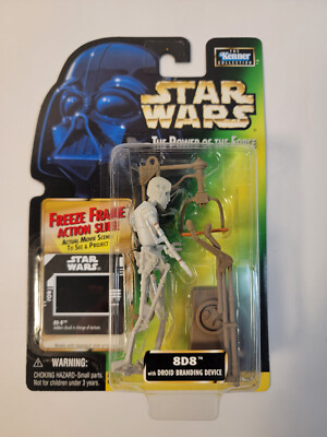 1998 Star Wars Power of the Force 8D8 Droid w/ Freeze Frame Slide Action Figure