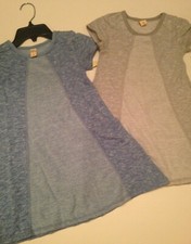 NEW Harper Canyon Dress Girls Size 6 Gray or Blue Terrycloth Short Sleeve Soft