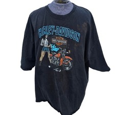 Harley Davidson Black T-shirt 5XL Full Service Garage Dayton Ohio (SPOTS)
