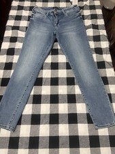 Womens True Religion Jeans Jennie Curvy Mid Rise Super Skinny Size 28 New Pants