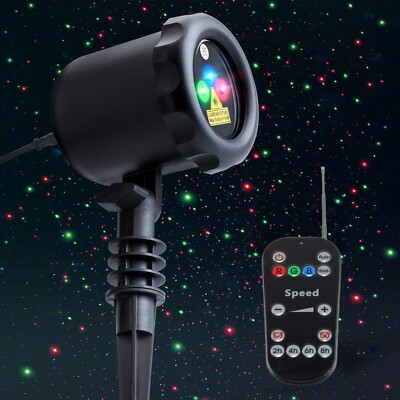 Laser Projector Lights Christmas Lights for Home Garden RED BLUE & GREEN Colour
