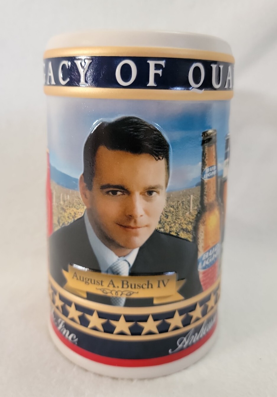 2007 Budweiser Beer Stein "A Legacy of Quality" Busch Family Series Mug