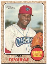 2017 Topps Heritage Minor League Jose Taveras Clearwater Thrashers #113