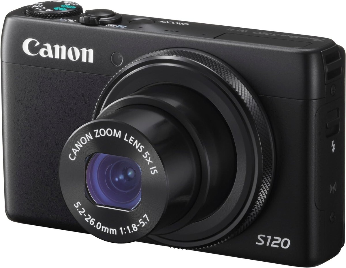 USED Canon PowerShot S120 12.1MP Compact Digital Camera - Black 