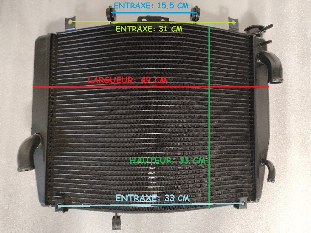 Radiateur 1400GTR en aluminium à haute dissipation thermique