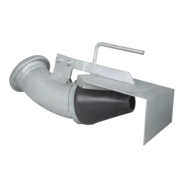 Slurry Fitting Bauer Female Spreader Splash Plate 6"" 45 degree Bend