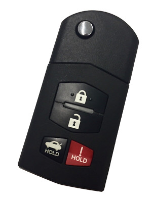 OEM ELECTRONIC 4 BUTTON REMOTE FLIP KEY FOB FOR 2009-2015 MAZDA MAZDASPEED 3