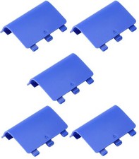 Lot of 5 Battery Cover Lid Shell Door Replacement Repair for Xbox One S X Blue
