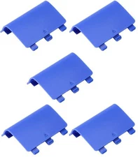 Lot of 5 Battery Cover Lid Shell Door Replacement Repair for Xbox One S X Blue