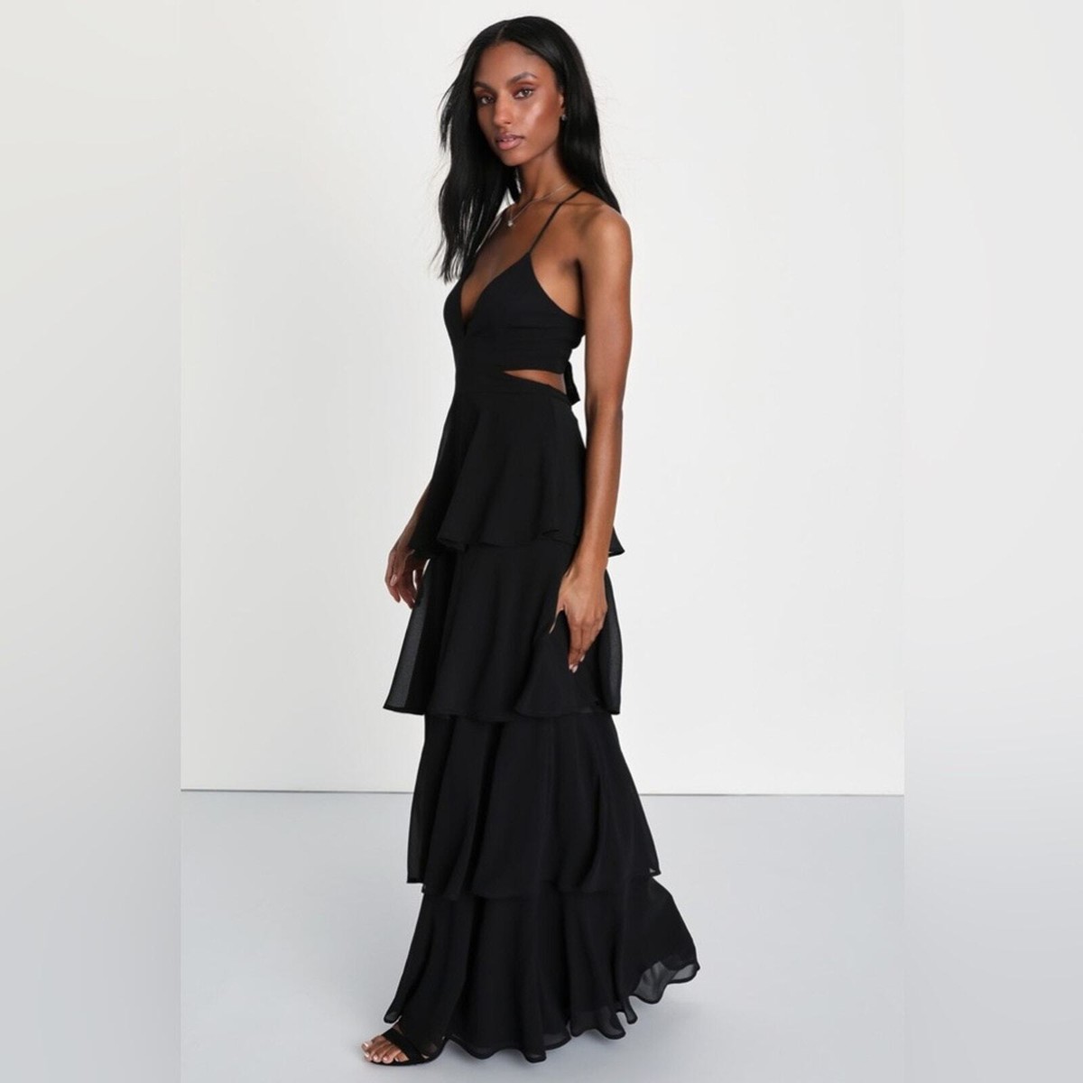 princess polly baby blue dress Strapless Black Dresses main image 1